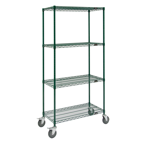 Chariots en treillis m&eacute;tallique, Fini &eacute;poxy, 36" x 80" x 18", Capacit&eacute; 800 lb FMT Sales Ltd