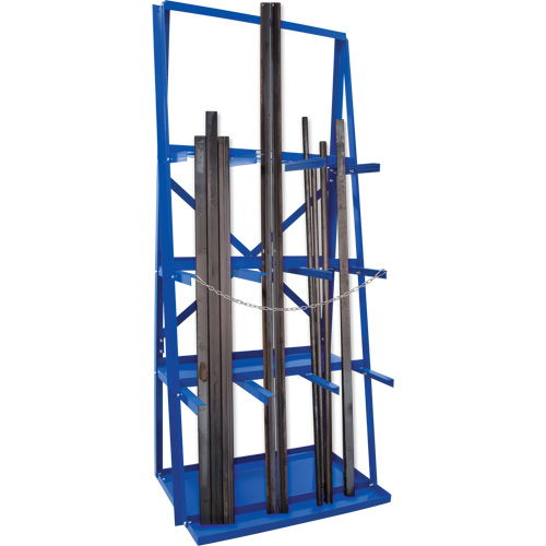 Bar Storage Rack, Vertical, 3 Levels, 36" W x 24" D x 84" H, 3000 lbs. Cap. FMT Sales Ltd