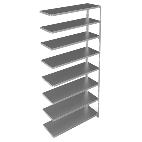 &eacute;l&eacute;ment de rayonnage, Acier galvanis&eacute;, Montant &agrave; fente, Capacit&eacute; 300 lb, 48" la x 96" h x 15" p FMT Sales Ltd