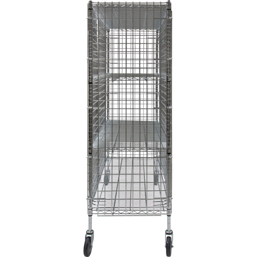 Chariot de s&eacute;curit&eacute;, Chrom&eacute;, 60" x 69" x 24", Capacit&eacute; 500 lb FMT Sales Ltd