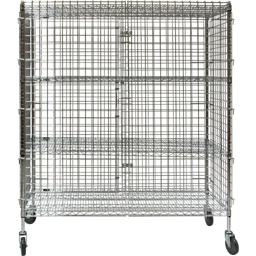 Chariot de s&eacute;curit&eacute;, Chrom&eacute;, 60" x 69" x 24", Capacit&eacute; 500 lb FMT Sales Ltd