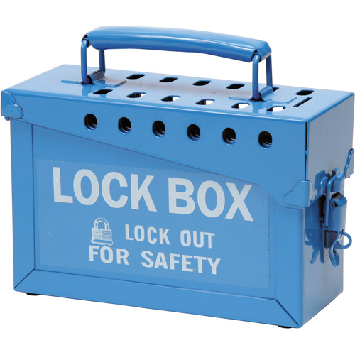 Portable Metal Lock Box, Blue FMT Sales Ltd