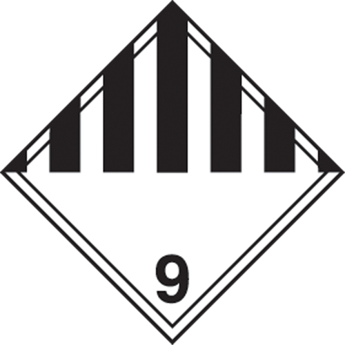 TDG Shipping Labels, Class 9, Miscellaneous Dangerous Goods, Paper FMT Sales Ltd