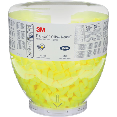 E-A-Rsoft Yellow Neons Earplugs, Bulk - Canister, Large FMT Sales Ltd