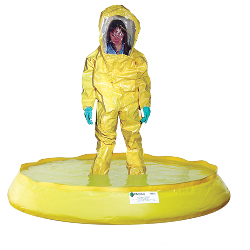 HazMat Pool With Drain, 74" dia., 100 US gal. Capacity FMT Sales Ltd
