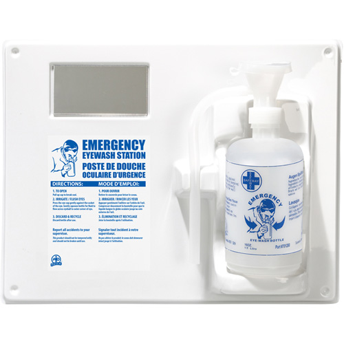 Poste de douche oculaire - Poste simple a/bouteille vide FMT Sales Ltd