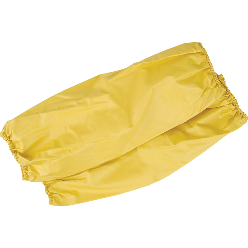 Disposable Sleeves with Elastic Cuffs, 18" long, Polyester/PVC, Yellow FMT Sales Ltd