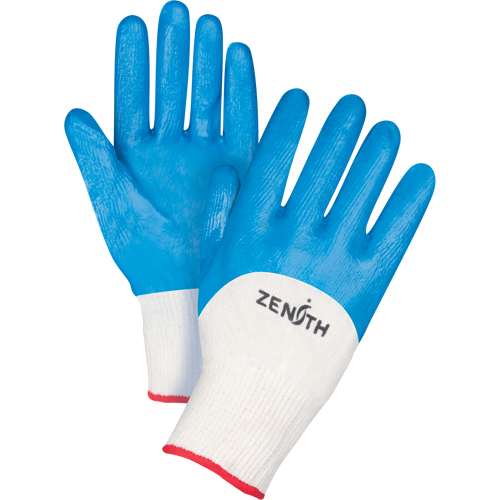 Gants enduits et tricot&eacute;s sans coutures de poids moyen, 7/Petit, R&ecirc;vetement Nitrile, Calibre 13, Enveloppe en Coton FMT Sales Ltd