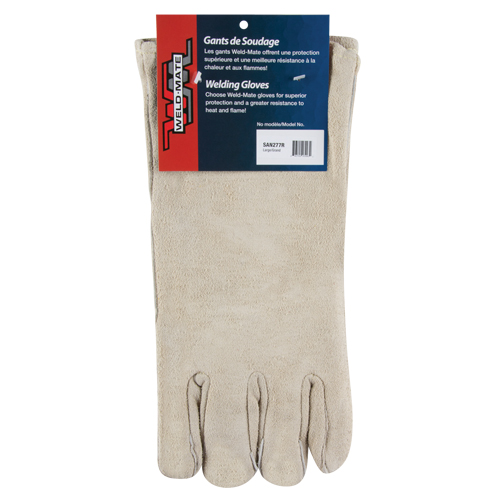Gants de soudeur de premi&egrave;re qualit&eacute;, Cuir de vache refendu, Taille Grand FMT Sales Ltd