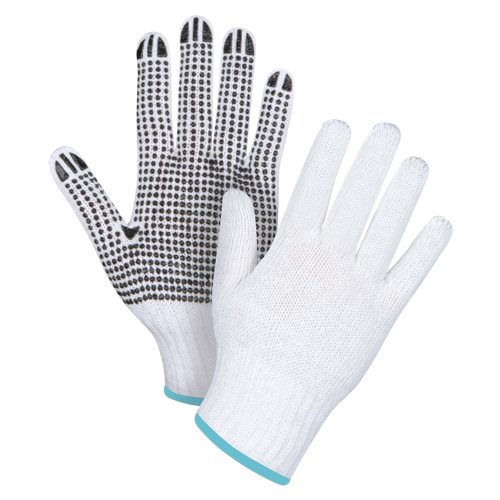 Dotted String Knit Gloves, Poly/Cotton, Single Sided, 7 Gauge, X-Large FMT Sales Ltd