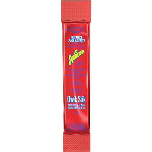 Sqwincher&reg; ZERO&reg; Qwik Stik Rehydration Drink, Powder, Fruit Punch FMT Sales Ltd