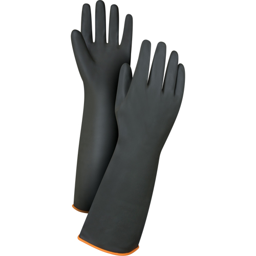 Gants de poids lourd pour la manipulation de produits chimiques, Taille Grand/9, 18" lo, Latex de caoutchouc, 30 mils FMT Sales Ltd