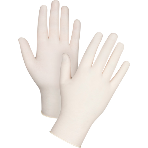 Gants d'examen de premi&egrave;re qualit&eacute; pour peau sensible, T-petit, Latex, 4 mils, Poudr&eacute;s, Naturel FMT Sales Ltd