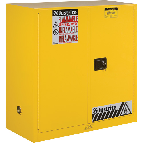 Armoires Sure-Grip EX pour produits inflammables, 30 gal., 1 Porte(s), 43" La x 44" h x 18" p FMT Sales Ltd