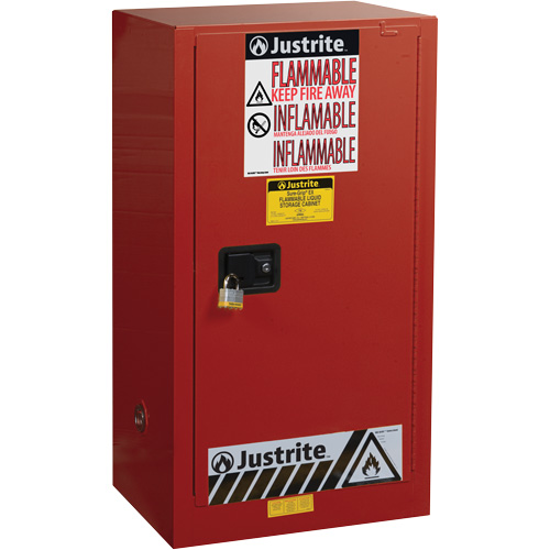 Armoire de s&eacute;curit&eacute; pour la peinture et les encres combustibles EX Sure-Grip, 20 gal., 2 tablettes FMT Sales Ltd