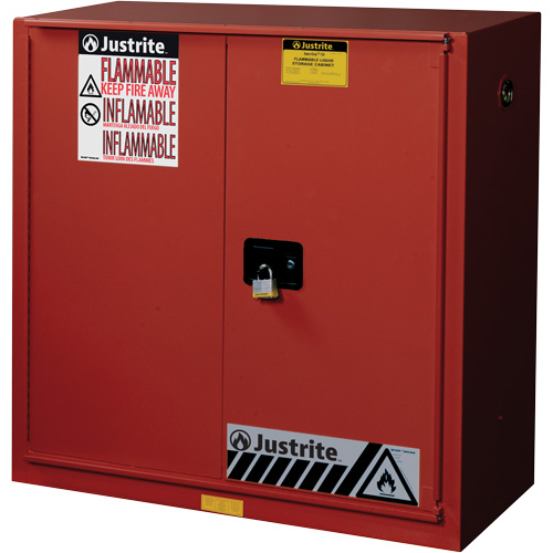Armoire de s&eacute;curit&eacute; pour la peinture et les encres combustibles EX Sure-Grip, 40 gal., 3 tablettes FMT Sales Ltd