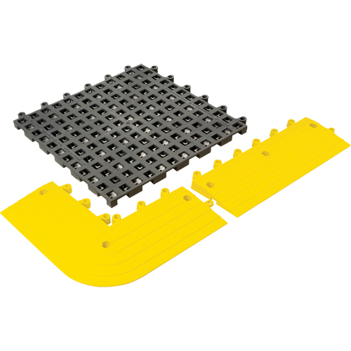 ErgoDeck&reg; General Purpose No. 564 Matting, PVC, 1-1/2' W x 1-1/2' L, 7/8" Thick, Charcoal FMT Sales Ltd