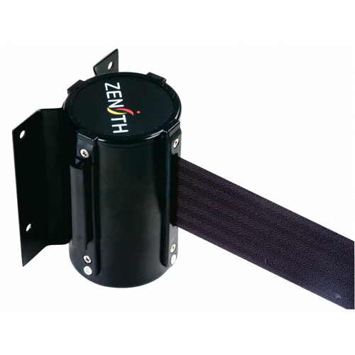 Barri&egrave;re &agrave; fixation murale, Acier, Fixation par vis, 12', Ruban Noir FMT Sales Ltd