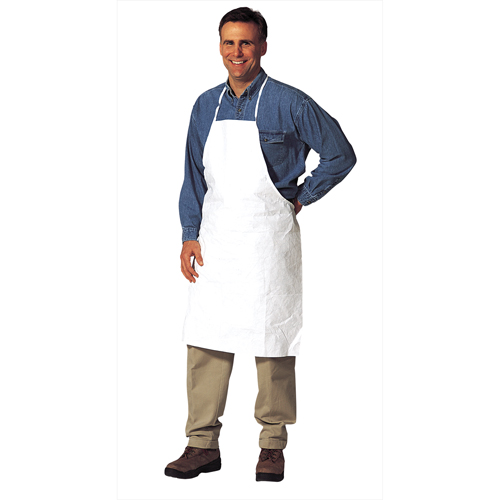Apron, Tyvek&reg; 400, White, 28" W x 36" L FMT Sales Ltd