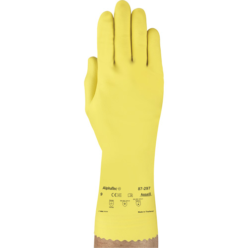 Gants Versatouch 297, Taille T-Grand/10, 12" lo, Latex de caoutchouc, Doublure en Ouat&eacute;e, 20 mils FMT Sales Ltd