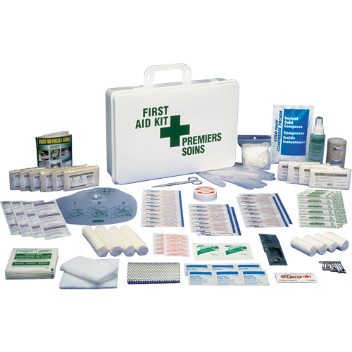 Trousses de premiers soins standards pour le bureau, Dispositif m&eacute;dical Classe 1, Boîte en plastique FMT Sales Ltd