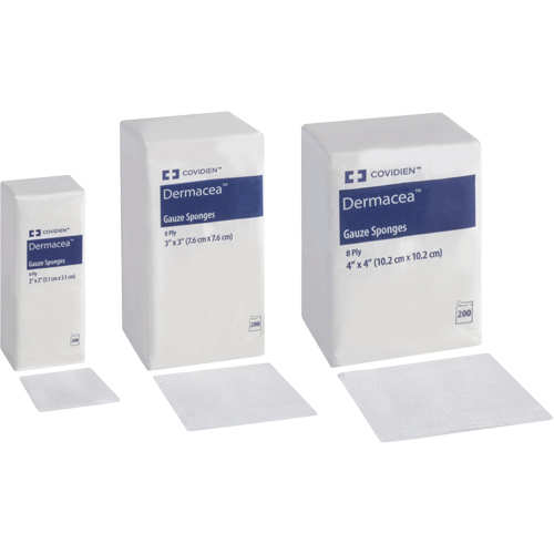 &eacute;ponges de gaze, Tampon, 4" lo x 4" la, Dispositif m&eacute;dical Classe 1 FMT Sales Ltd