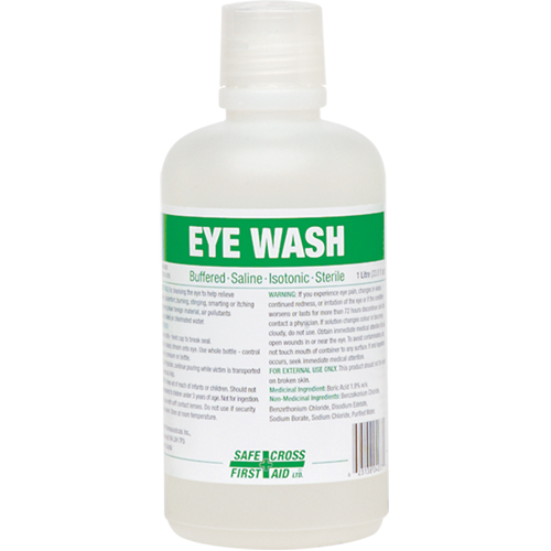 Eyewash Solution, Full Bottle, 1000 ml FMT Sales Ltd