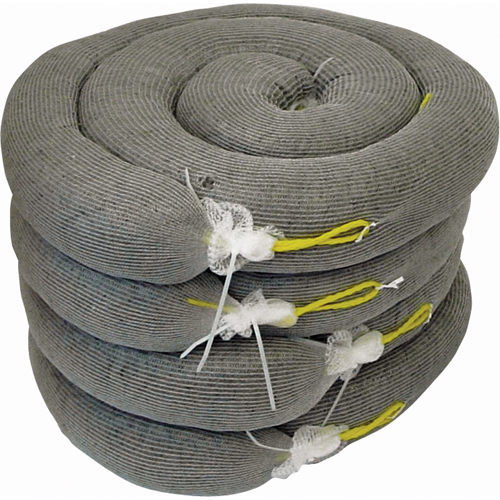 Premium Sorbent Boom, Universal, 10' L x 5" W, 35 Gal. Absorbancy, 4 /Pack FMT Sales Ltd