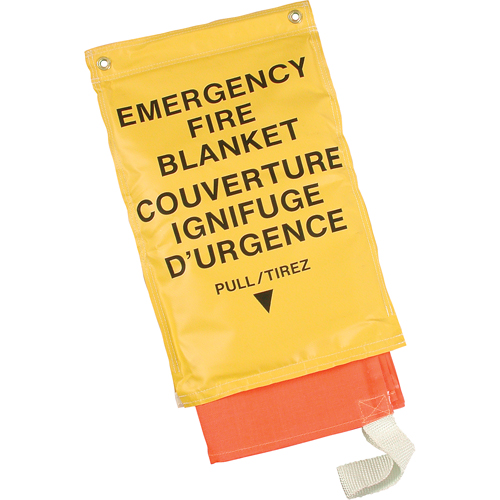 Couvertures ignifuges d'urgence, Fibre de verre, 72"lo x 72"la FMT Sales Ltd