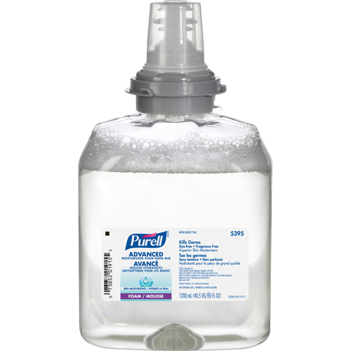 D&eacute;sinfectant pour les mains avanc&eacute; en mousse hydratante TFX, 1200 ml, Cartouche de recharge, 70 % alcool FMT Sales Ltd
