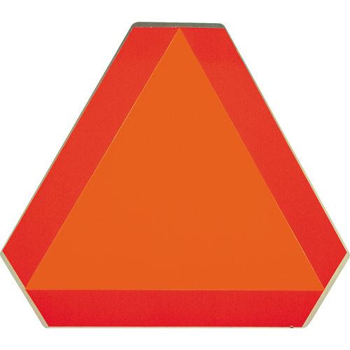 Panneaux de signalisation pour v&eacute;hicules lents, Vinyle, 16" la x 16" h FMT Sales Ltd