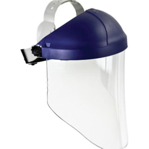 Ratchet Headgear with Faceshield, Polycarbonate, Ratchet Suspension FMT Sales Ltd
