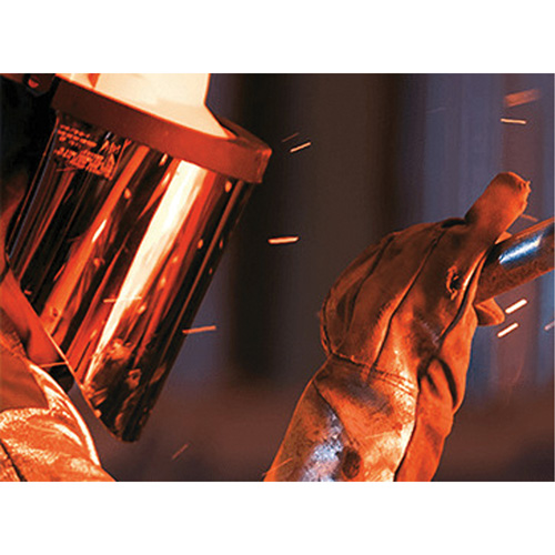 Ratchet Headgear with Faceshield, Polycarbonate, Ratchet Suspension FMT Sales Ltd