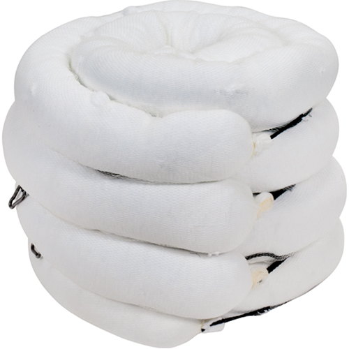 Barrage absorbant de premi&egrave;re qualit&eacute;, Huile seulement, 10' lo x 5" la, Absorption 35 gal., 4 /pqt FMT Sales Ltd
