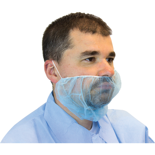 Disposable Beard Covers, Polypropylene, Blue FMT Sales Ltd