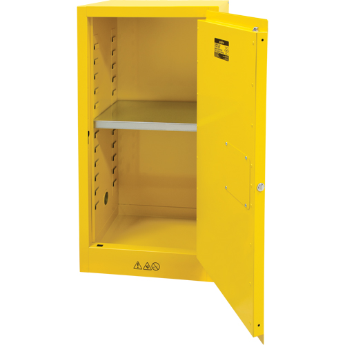 Armoire pour produits inflammables, 16 gal., 1 Porte(s), 23" La x 44" h x 18" p FMT Sales Ltd