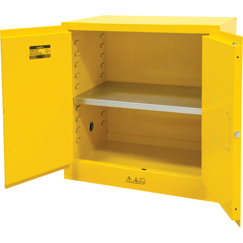 Armoire pour produits inflammables, 22 gal., 2 Porte(s), 35" La x 35" h x 22" p FMT Sales Ltd