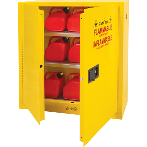 Armoire pour produits inflammables, 24 gal., 2 Porte(s), 43" La x 44" h x 12" p FMT Sales Ltd