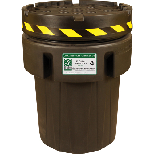 Ultra-Recycled Overpack&reg; Salvage Drum, 95 gal., Stationary FMT Sales Ltd