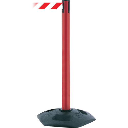 Poteau receveur robuste &agrave; ligne simple, Hauteur de 38", Noir FMT Sales Ltd