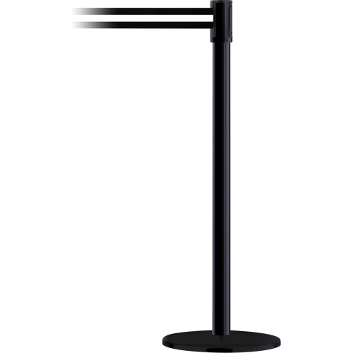 Poteau receveur robuste &agrave; ligne double, Hauteur de 38", Jaune FMT Sales Ltd