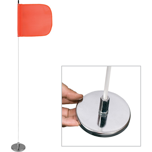 Safety Whip&reg; Light-Duty Whips, Magnet Mount, 5' High, Orange FMT Sales Ltd