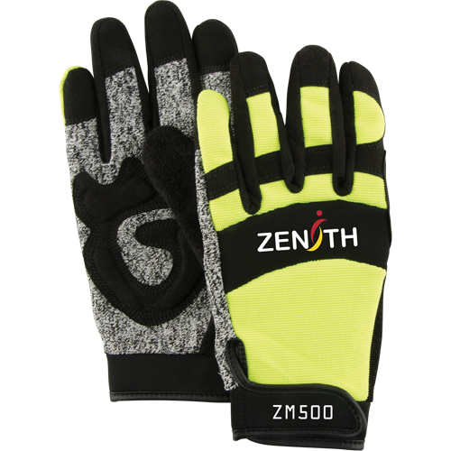 Gants de m&eacute;canicien ZM500 haute visibilit&eacute; r&eacute;sistants aux coupures, Paume PEHP, Taille 2T-Grand FMT Sales Ltd