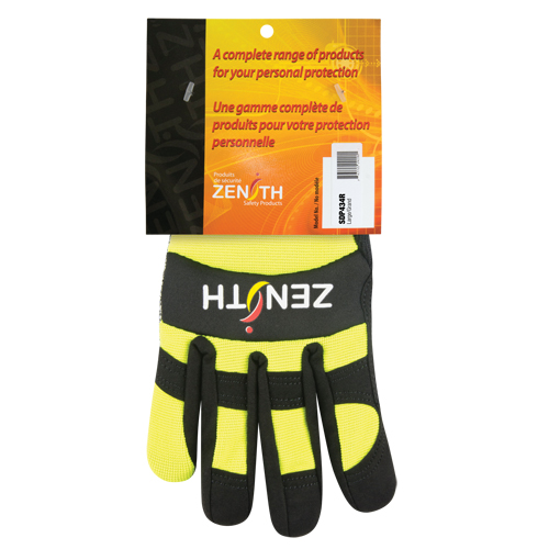 Gants de m&eacute;canicien ZM500 haute visibilit&eacute; r&eacute;sistants aux coupures, Paume PEHP, Taille 2T-Grand FMT Sales Ltd
