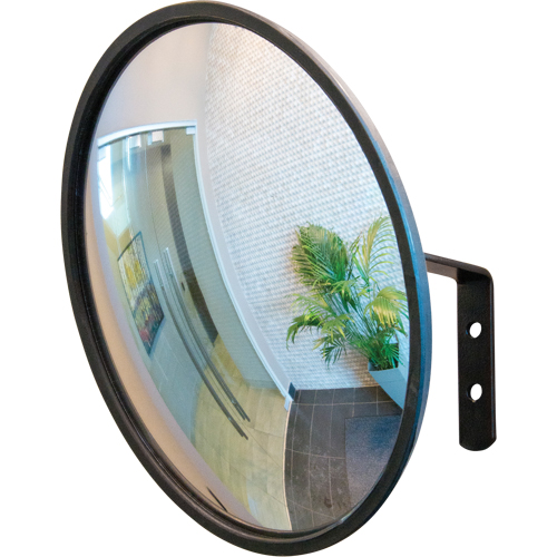 Convex Mirror with Bracket, Indoor/Outdoor, 12" Diameter FMT Sales Ltd