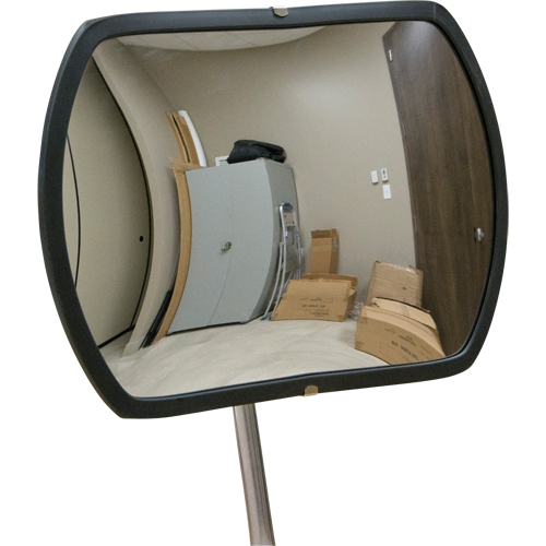 Roundtangular Convex Mirror with Telescopic Arm, 12" H x 18" W, Indoor/Outdoor FMT Sales Ltd