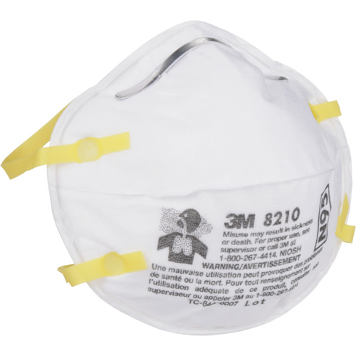 Respirateurs contre les particules 8210, N95, Certifi&eacute; NIOSH FMT Sales Ltd