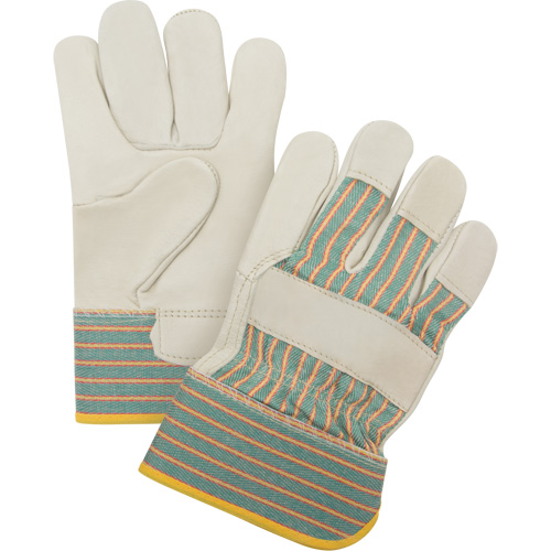 Gants pour ajusteur r&eacute;sistant &agrave; l'abrasion, Moyen, Paume en Cuir fleur de vache FMT Sales Ltd