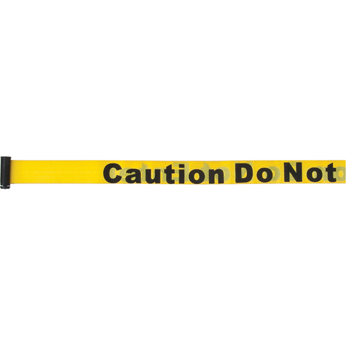 Cartouches de ruban pour assembler vos propre barri&egrave;res de contr&ocirc;le des foules, Caution Do Not Enter, 7', Ruban Jaune FMT Sales Ltd