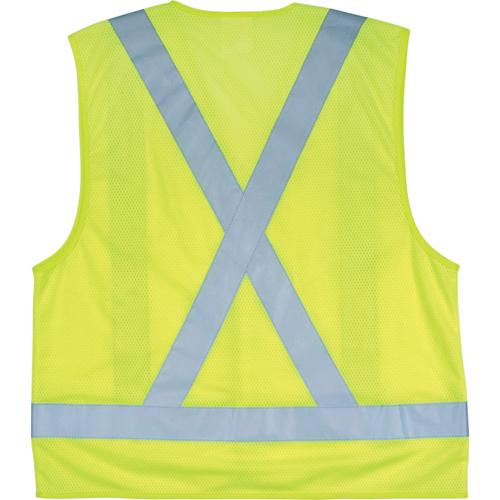 Veste de s&eacute;curit&eacute; pour la circulation, Jaune lime haute visibilit&eacute;, Grand, Polyester FMT Sales Ltd